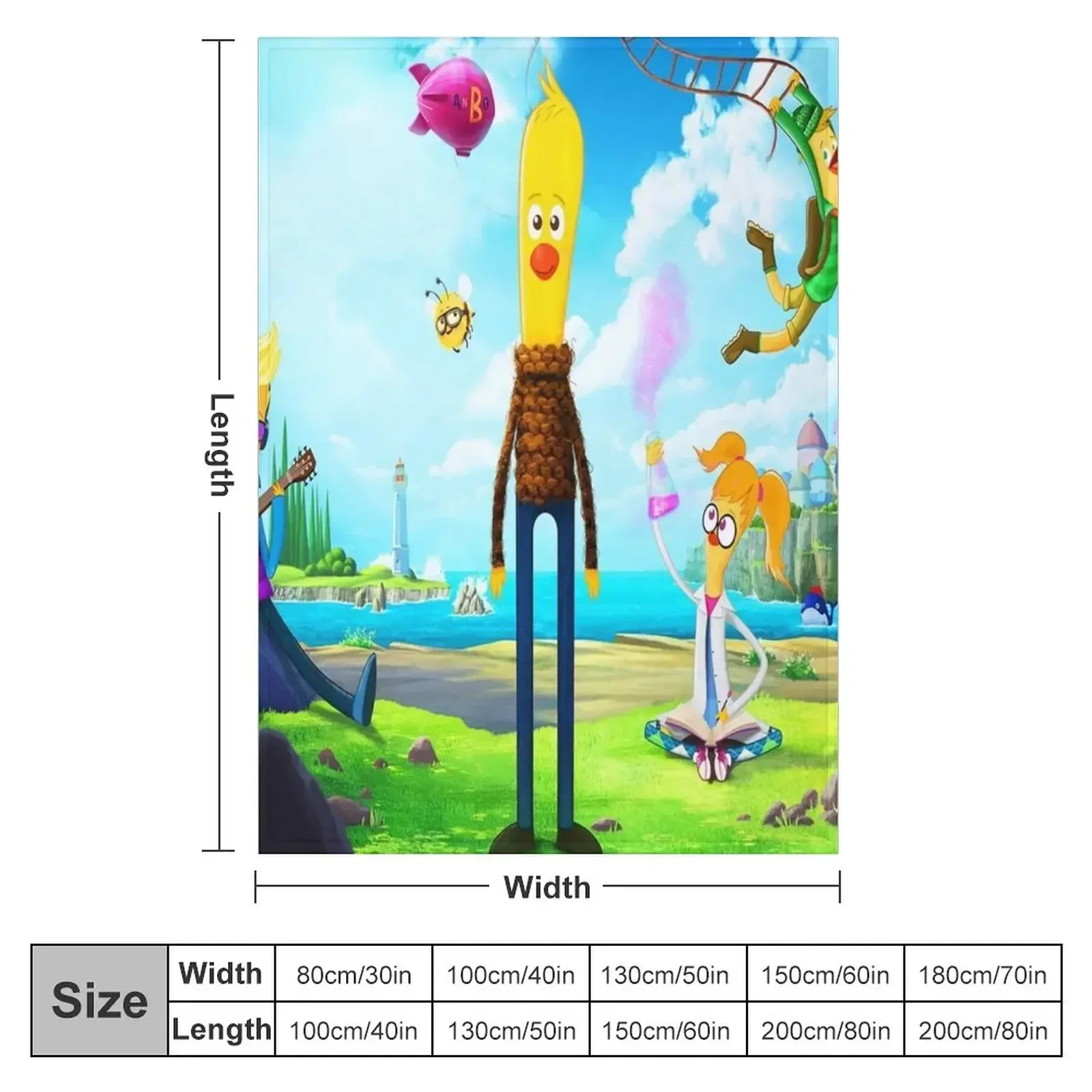 Archibald's Next Big Thing shirt for kids cartoon characters girl and boy gift archibald's next big thing birthday Throw Blanket