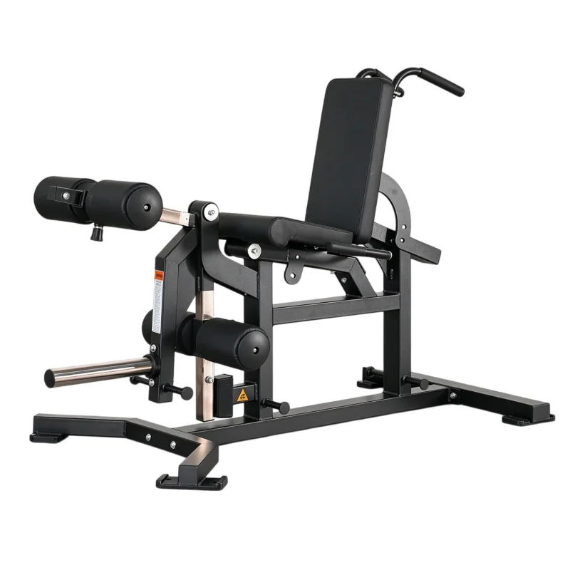 Plate Loaded Leg Curl Leg Extension Machine 2 in 1 Gym Quad Hamstring Trainer