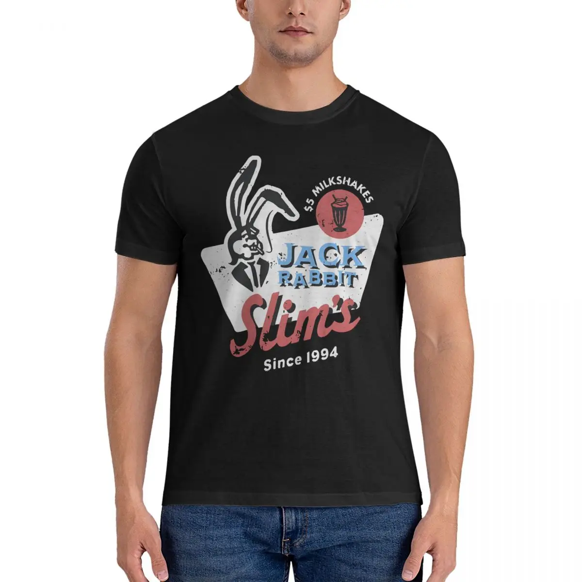 Jack Rabbit Pulp Fiction Movie Since 1994 Slims Restaurant T Shirt The Bugs Show Bunny Humor Tee Shirt