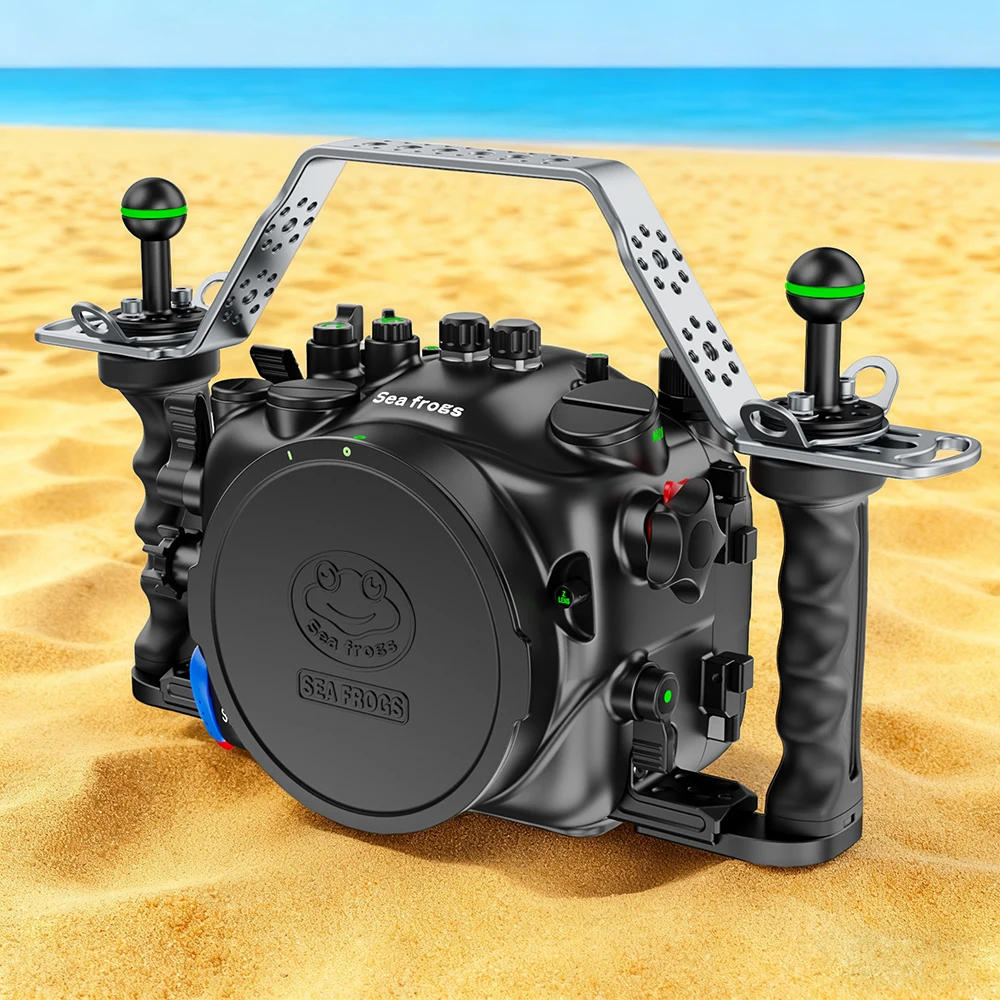 Seafrogs Professional 100M Waterproof  Aluminum Alloy Camera Case Deep Dive  Cover For Nikon ZR Underwater Photography Equipmer