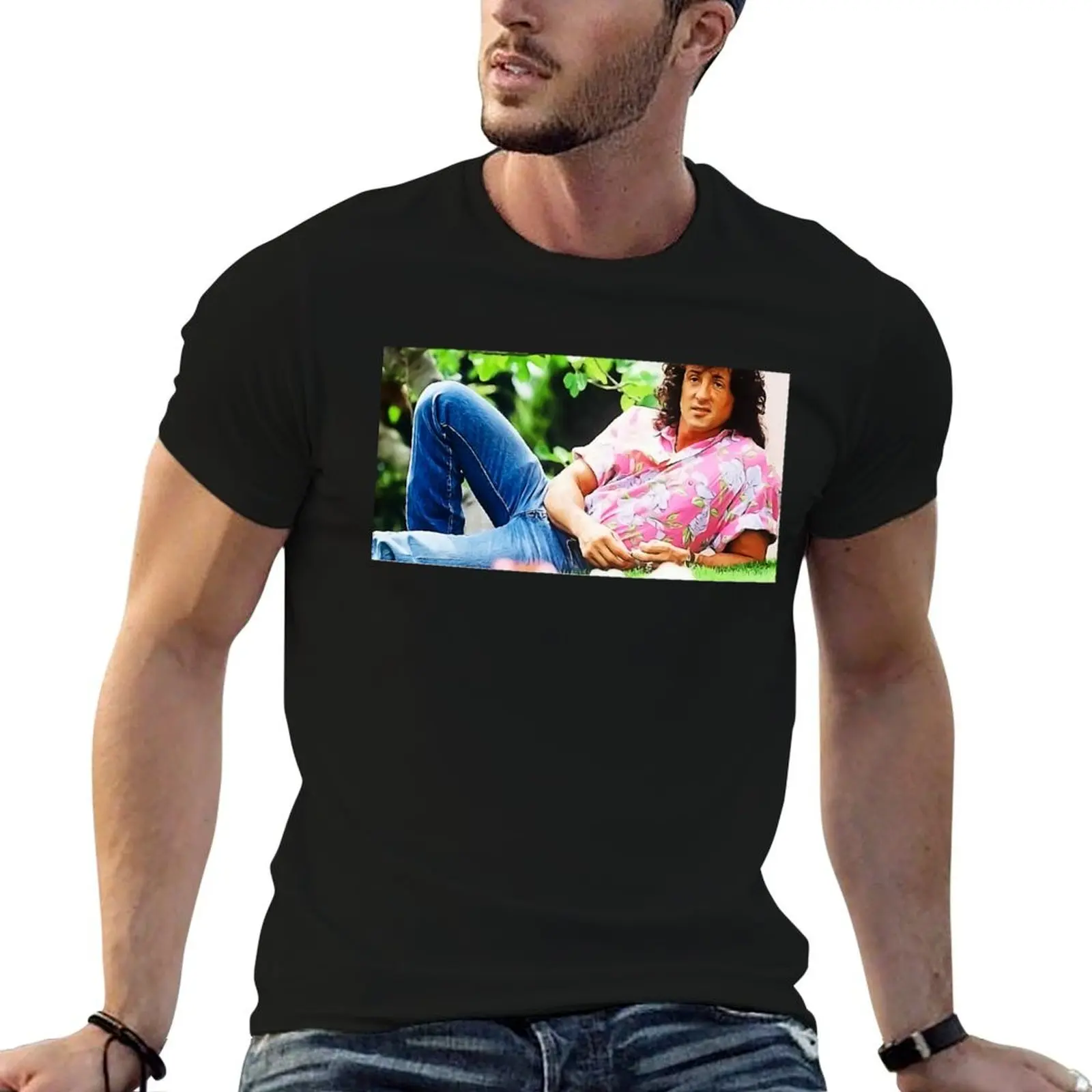 

Sylvester Stallone Sylvester Stallone Sylvester Stalloneeee T-Shirt t shirt man cotton t shirt man luxury T-Shirt