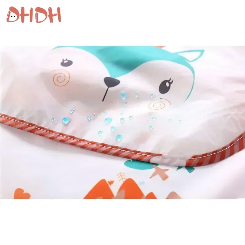 ผ้าพันคอแขนยาวสำหรับเด็กทารกผ้ากันเปื้อนผ้ากันเปื้อนเด็กอ่อนลายเด็กทารกผู้ชายกันน้ำสำหรับเด็กผู้หญิงผ้ากันเปื้อนลายกล้วย For1-3Year