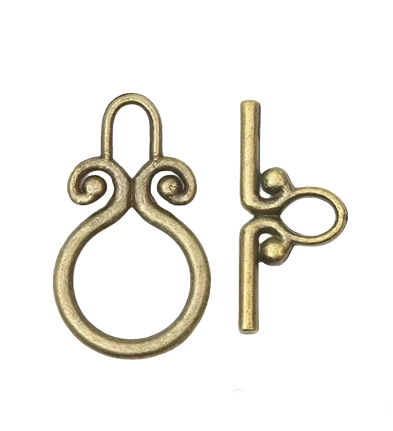 15sets ring  29*17mm, bar 25*11mm   Zinc alloy metal vintage toggle clasps  for DIY accessories handmade    HWL2640
