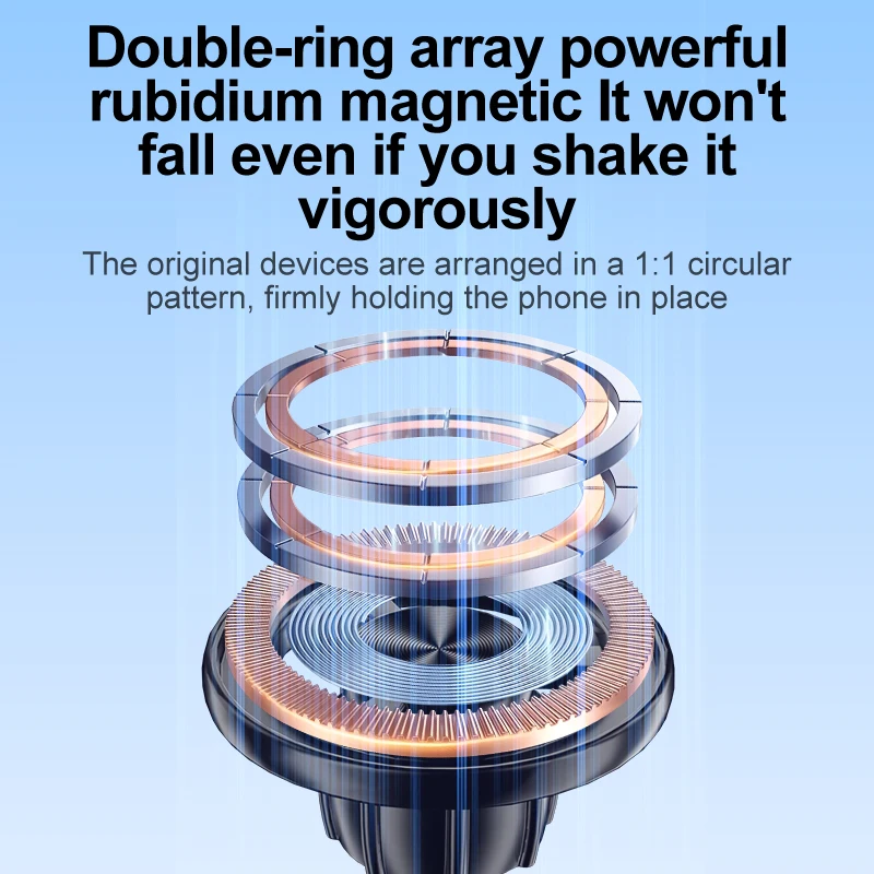 فراغ المغناطيس حامل جوّال بلاستيكي متعدد زوايا تعديل قوي المغناطيسي تمتص تصميم حامل سيارة قابل للطي لحامل الملاحة