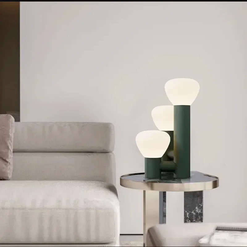 Włochy Design Lampa Stołowa Nowoczesny Minimalistyczny Szklany Klosz Kreatywna Lampka Biurkowa Do Salonu Kawa Sypialnia Nocna