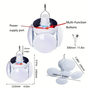 LED Solar Solar Solar Cample Langer, Zeltlampe mit Haken, Fußball im Freien fußballklappern, Notfall -Eile, Camp -Lampe 10 Hauptverkäufe Erste -Hilfe -Kit für Fußball - №10