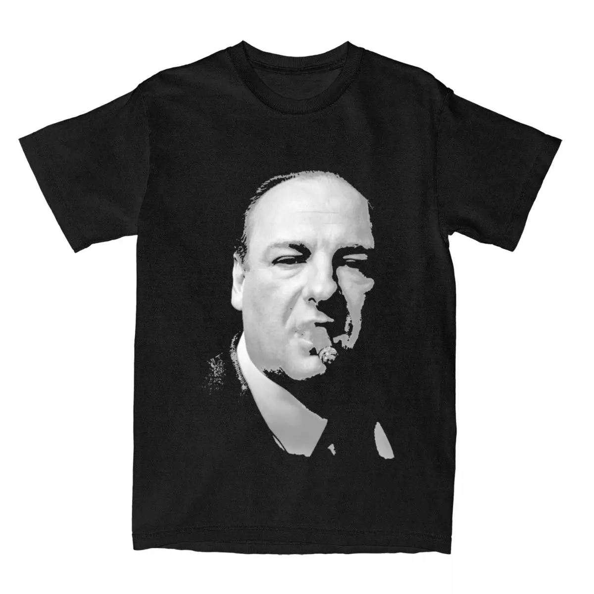 Men\'s T-Shirt Tony Soprano T-Shirts Fashion The meadow Sopranos Summer Tee Shirt Vintage Custom Logo Cotton Clothing Plus Size