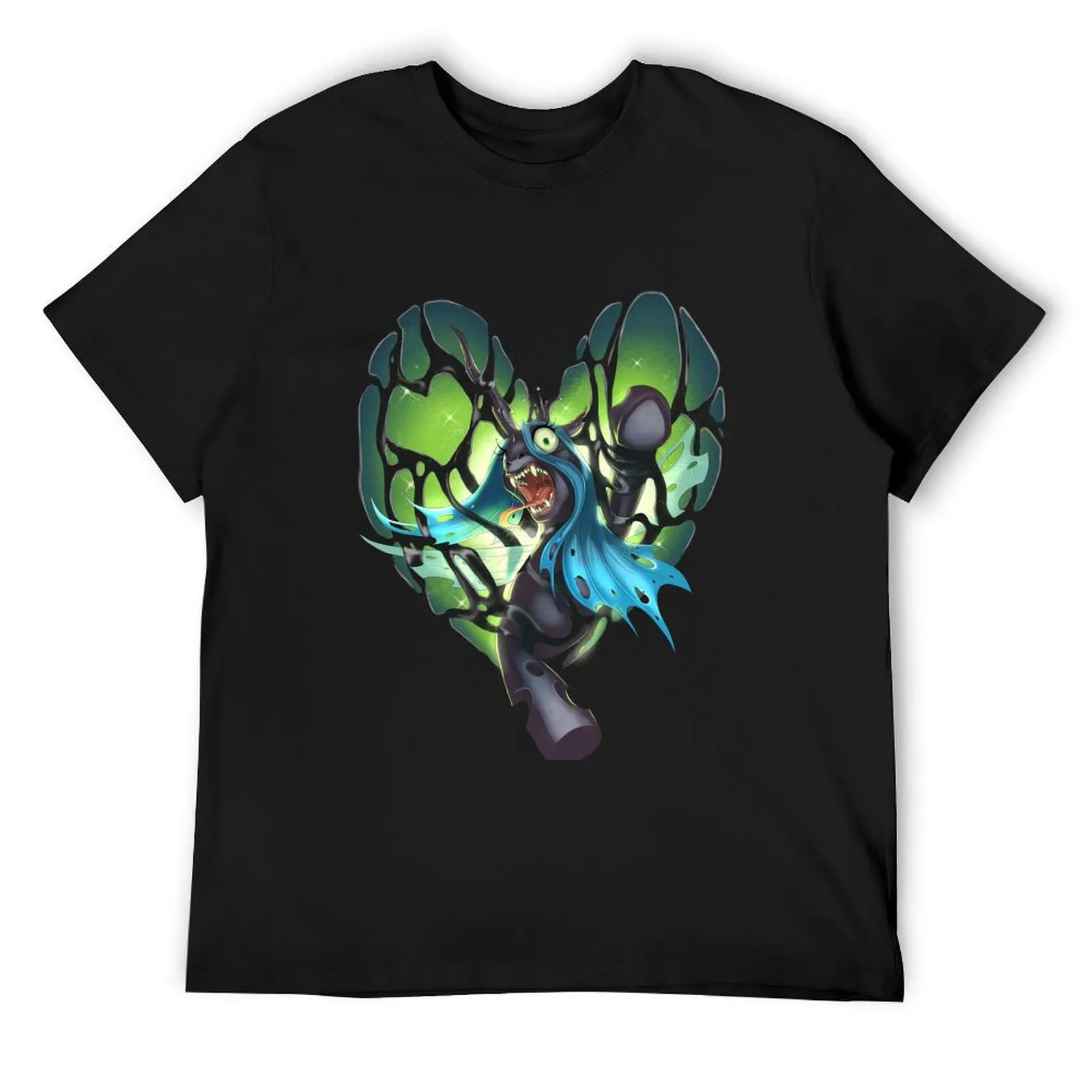 Queen Chrysalis T-Shirt anime clothes hippie clothes men workout shirt