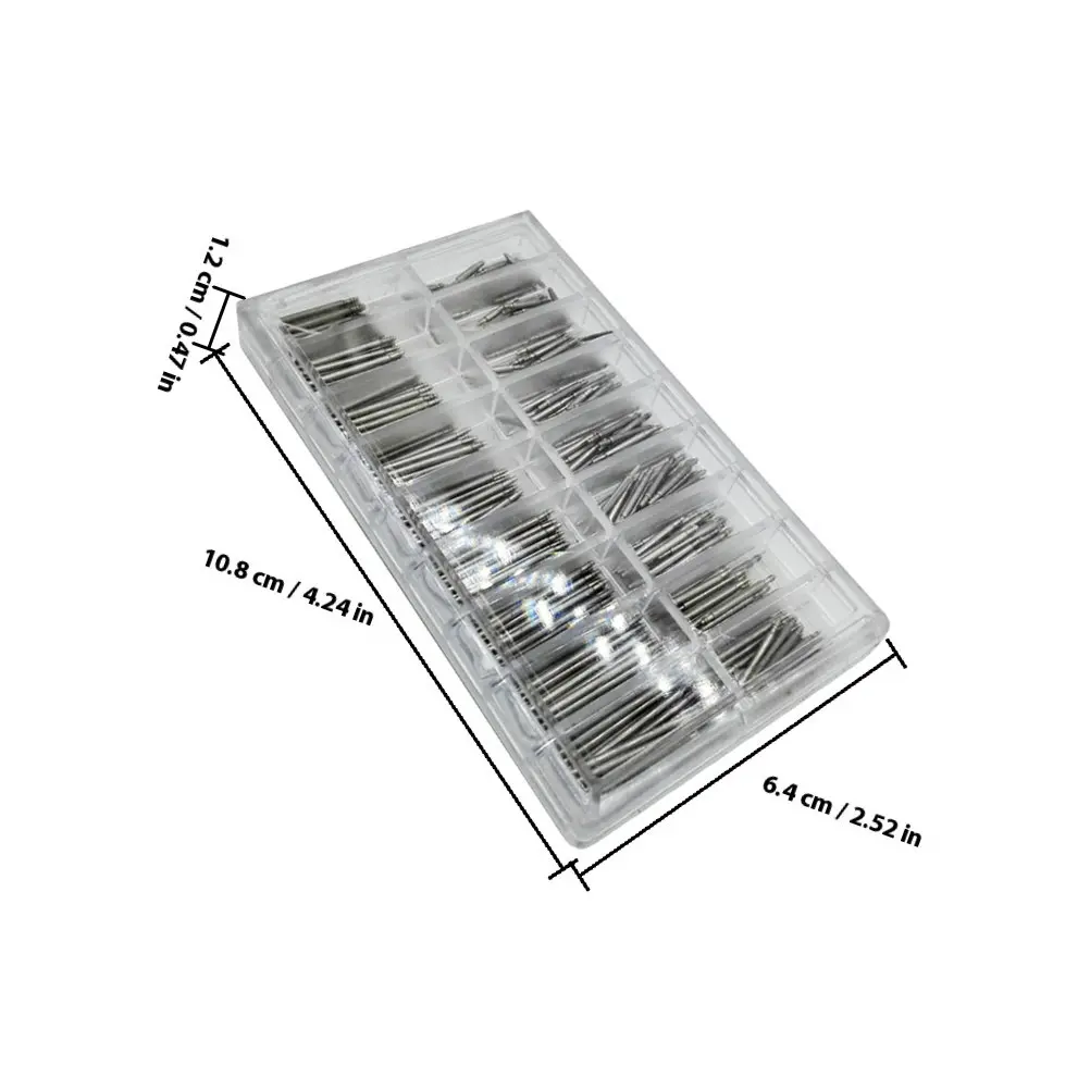 360pc 18 Sizes 6-23Mm Stainless Steel Watch Band Spring Bars Repair Tool For Link Strap Replacement Spring Bar