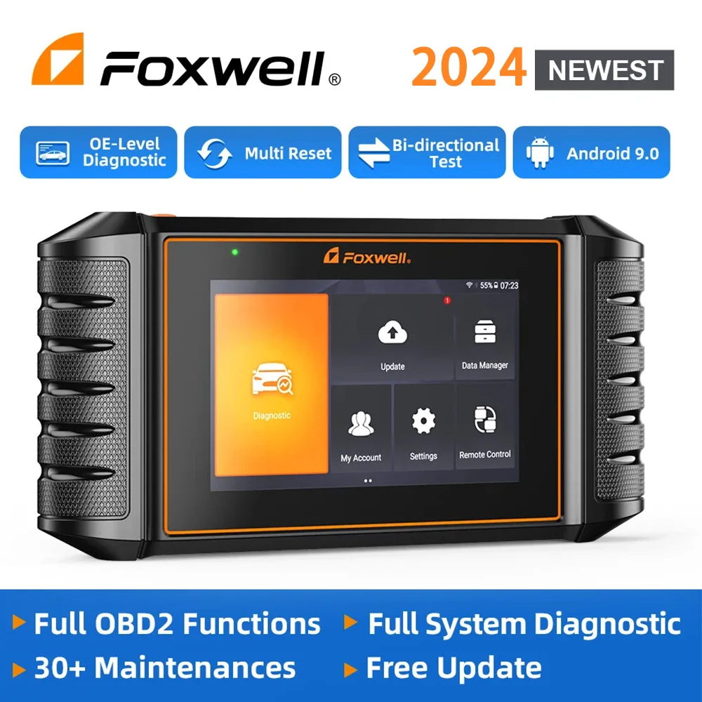 

FOXWELL NT710 OBD2 Car Diagnostic Tools All System Bi-Directional Test A/F Adjust IMMO 30+ Reset ODB OBD 2 Automotive Scanner