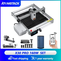 ATOMSTACK X30 Pro 160W Laser Engraving and Cutting Machine DIY Making CNC Metal Glass Marble Engraving Machine APP Control