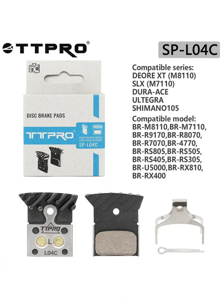 AliExpress NONE TTPRO SP-L04C Bicycle Brake Pads Hydraulic Brake Pad Road MTB Bike For XT SLX M8100 M7100 R8050 R7100 R7000