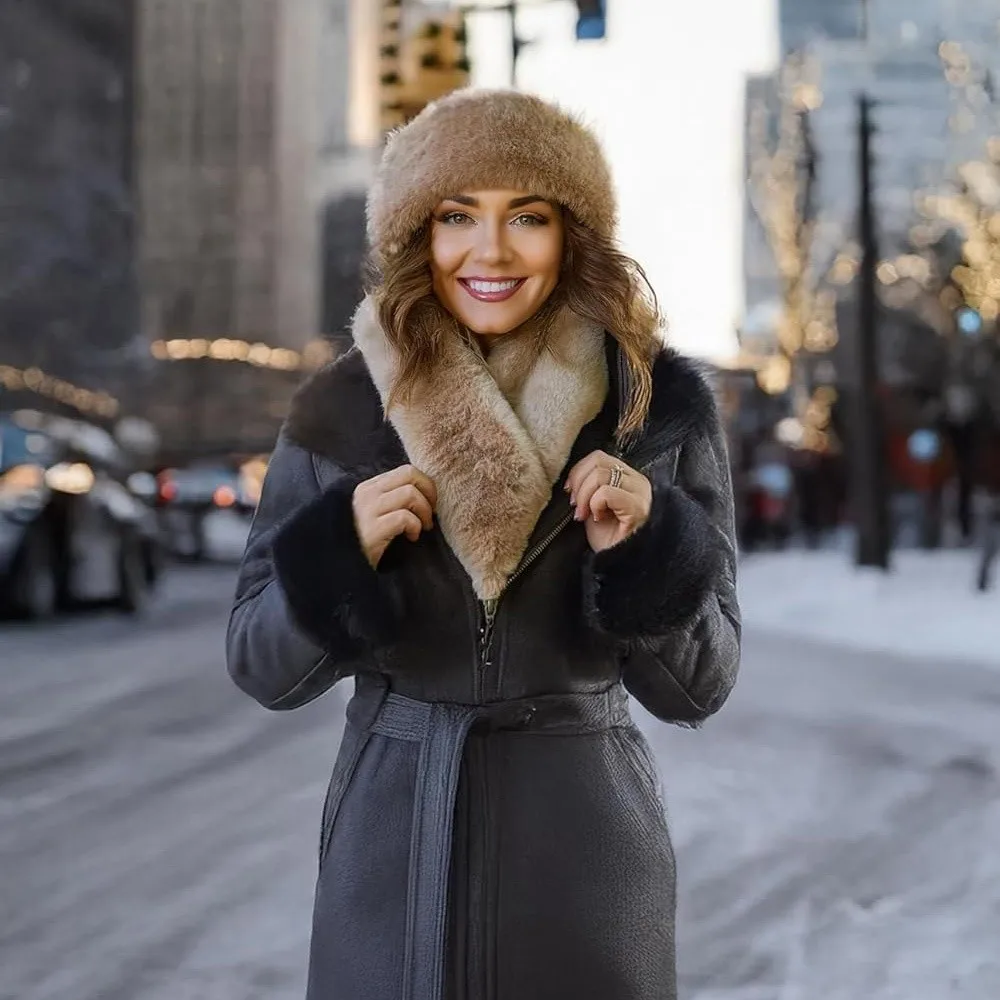 جديد واسع تصميم رقيق عقال مرونة تقليد الفراء رباط شعر لينة بلون الأذن دفئا رباطات ارتداء اليومي