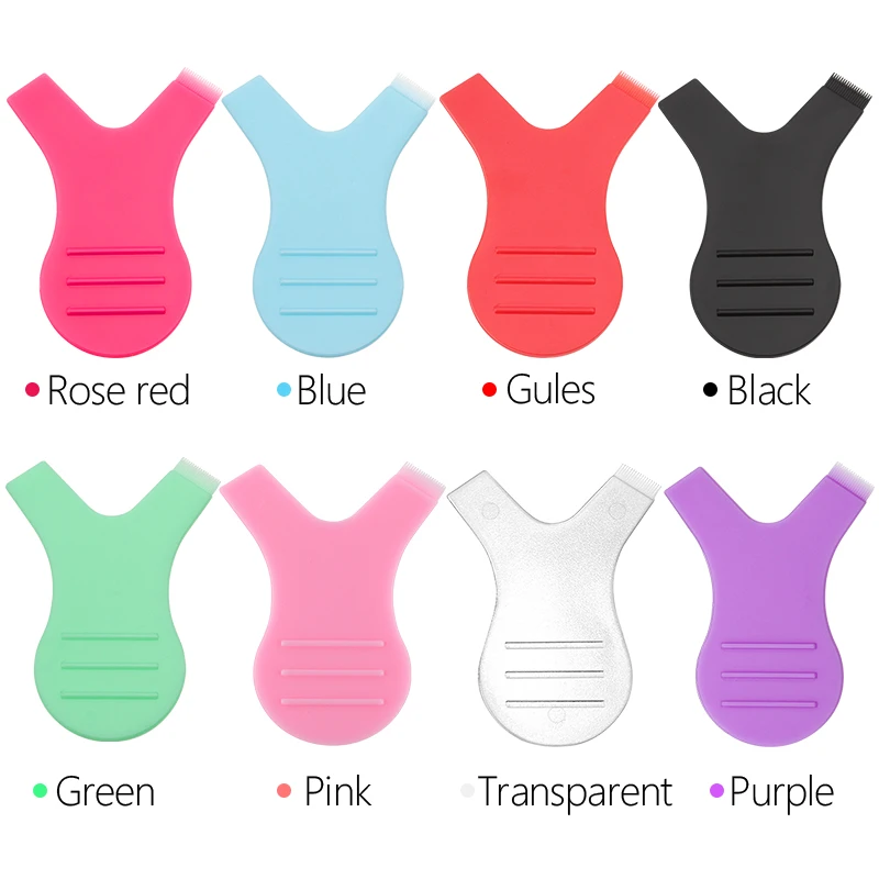 แปรงดัดขนตาซิลิโคนรูปตัว Y 2/5/10/30 ชิ้น สำหรับยกขนตา ต่อขนตา แปรงแต่งหน้า ที่ดัดขนตา แผ่นดัดขนตา