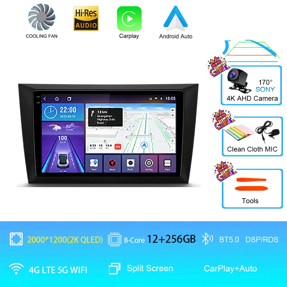 Android 16 autoradio voor Volkswagen VW Golf 6 MK6 GTI 2008-2016 draadloze Carplay autoradio multimediasysteem 4G DSP 2 Din