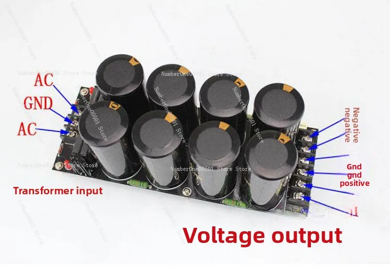 

Finished 10000uf 125V Capacitor Welded Rectifier Filter Power Board for Audio Amplifier