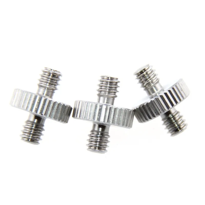 Suitable For Camera Double Head Screw, 1/4 To 1/4 Thread Converter Adapter Screw, 3Pcs Pack, Not Original