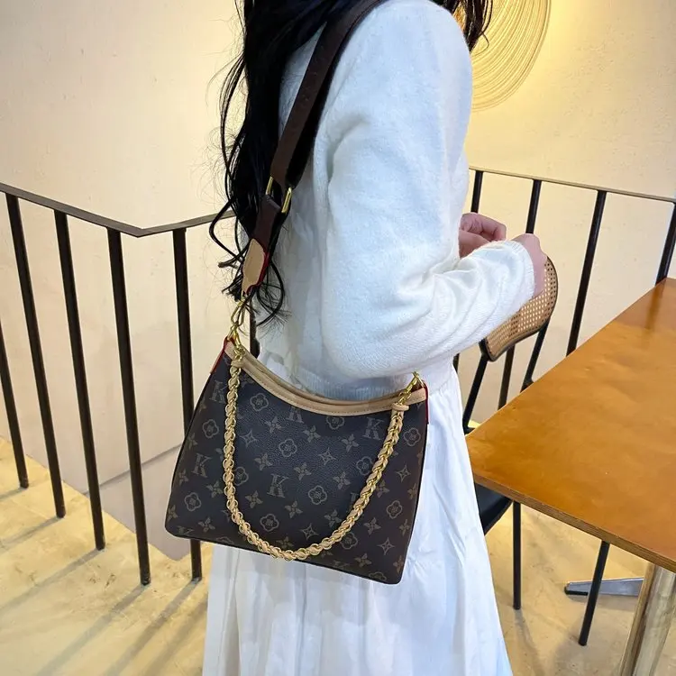 Elegant Ladies Messenger Bag Premium Leather Crossbody Shoulder Handbag Women's Luxury Designer Tote Purse Top Brand