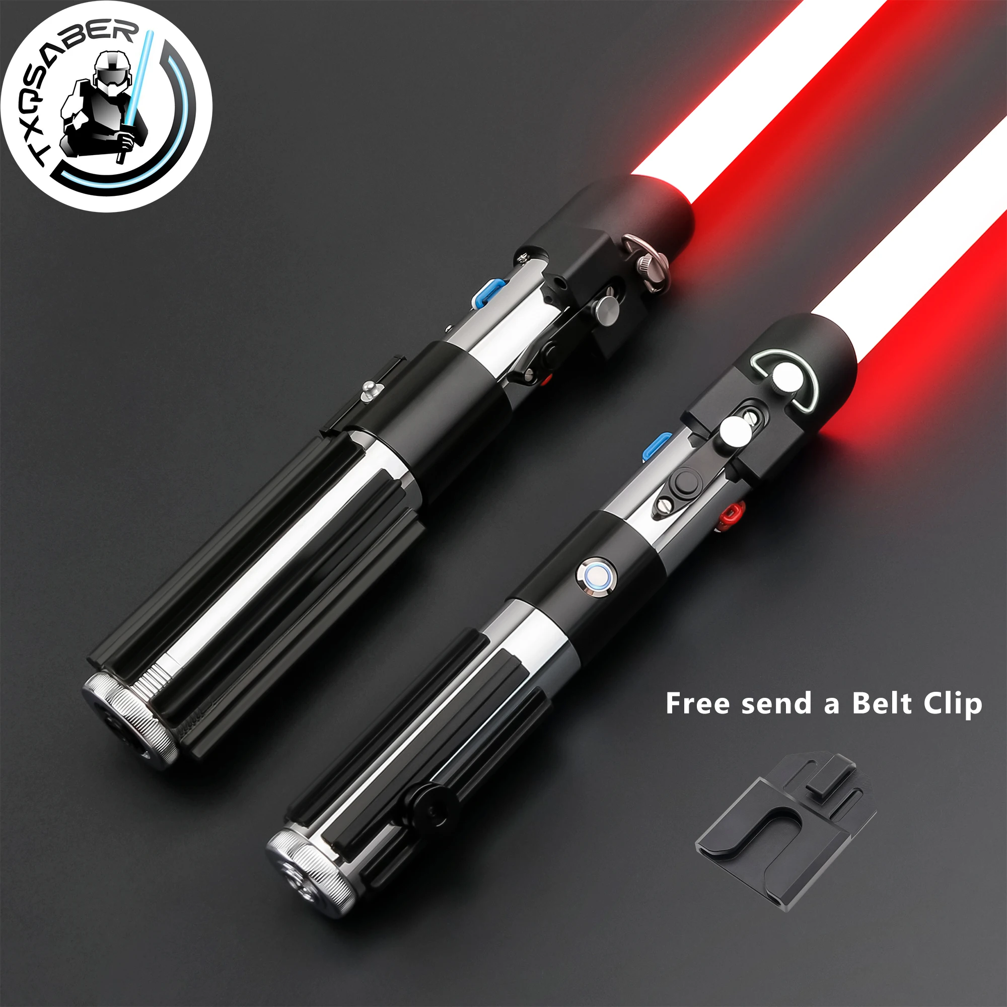 

TXQSABER Lightsaber Vader Series Heavy Dueling SDRGB Neo Pixel Laser Sword Smooth Swing Blaster Jedi Lightsword Toys for Adult