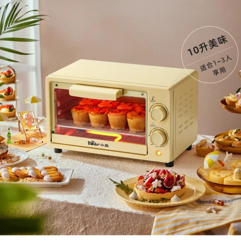 Horno pequeño para el hogar, horno eléctrico de 220V, 10l, Mini cocina automática, para hornear