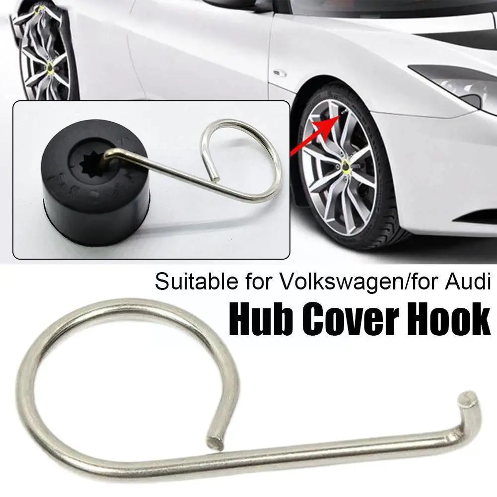 Wheel Bolt Lug Nut Center Cover Cap Removal Tool Practical Screw Hook Durability Kit Hub Caps Suitable Metal Fits Heel Pull S8t5