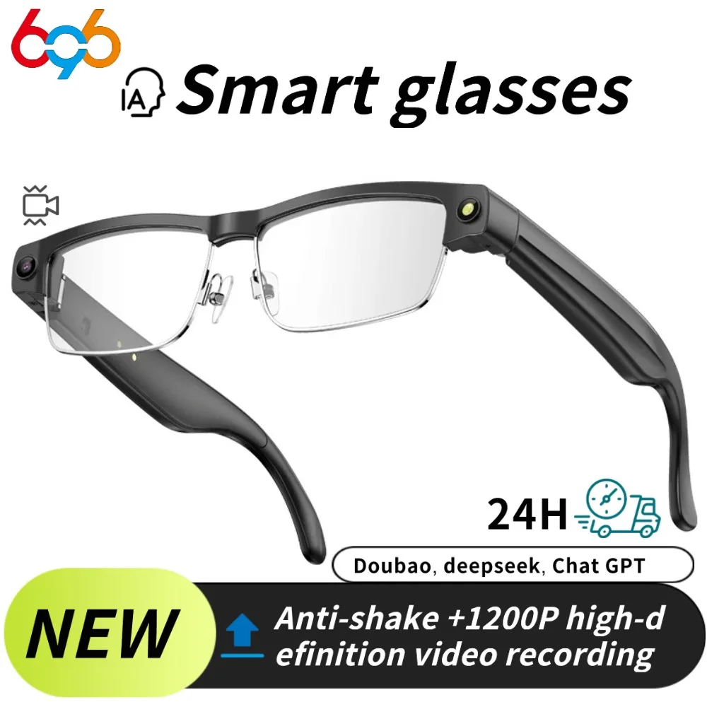 

Умные очки с искусственным интеллектом, 800 Вт, камера, запись видео, распознавание фотографий, отвес, перевод, солнцезащитные очки, водонепроницаемые, BT, уведомление о вызове