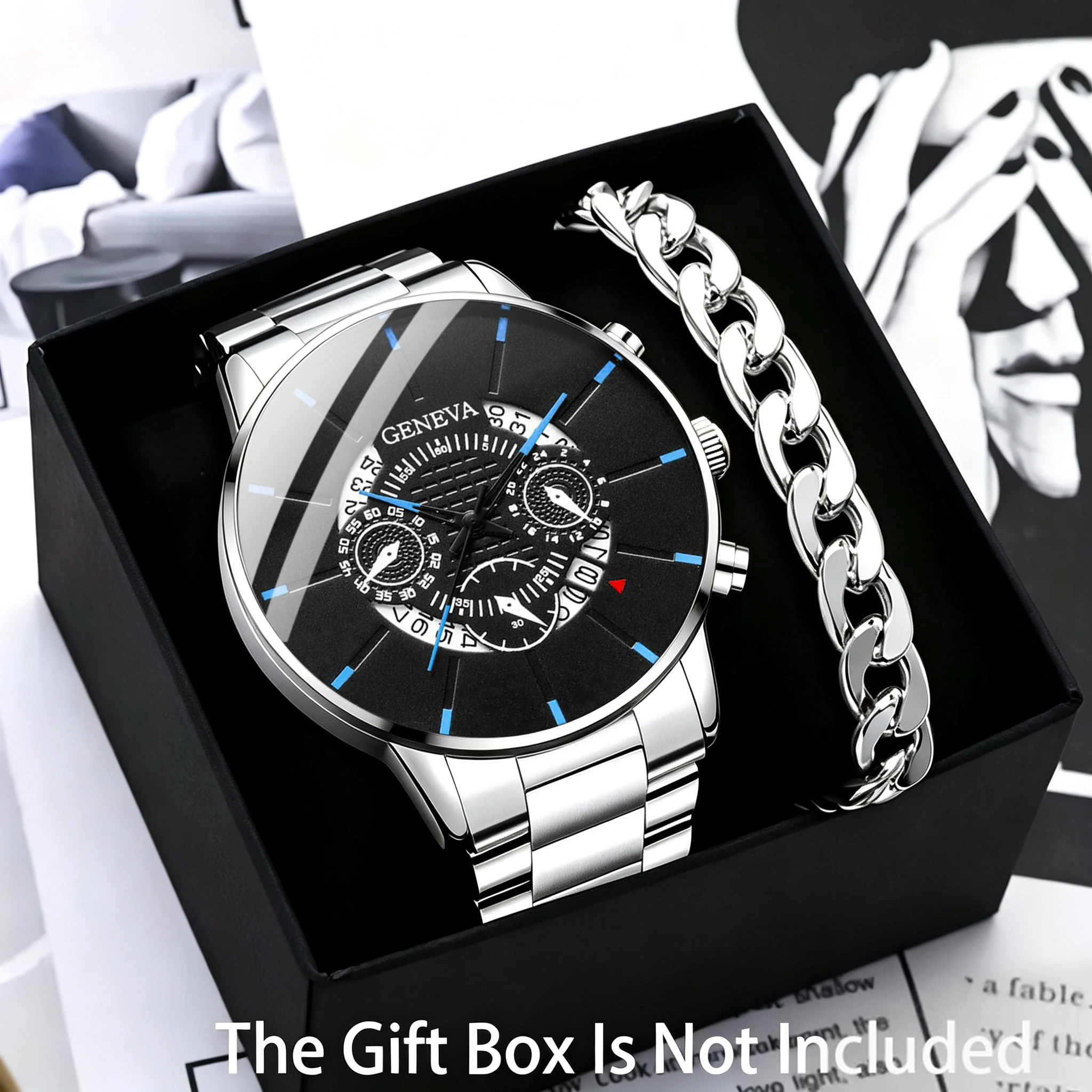 2pc men's fashionable quartz w - Jewelry Watches Vintage ulasan dan harga