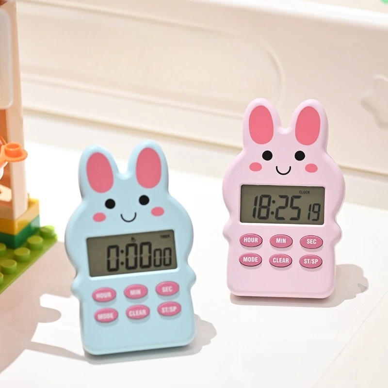 Cartoon Electronic Timer  Learning Positive Countdown Cooking Magnetic Timer Small Alarm Clock