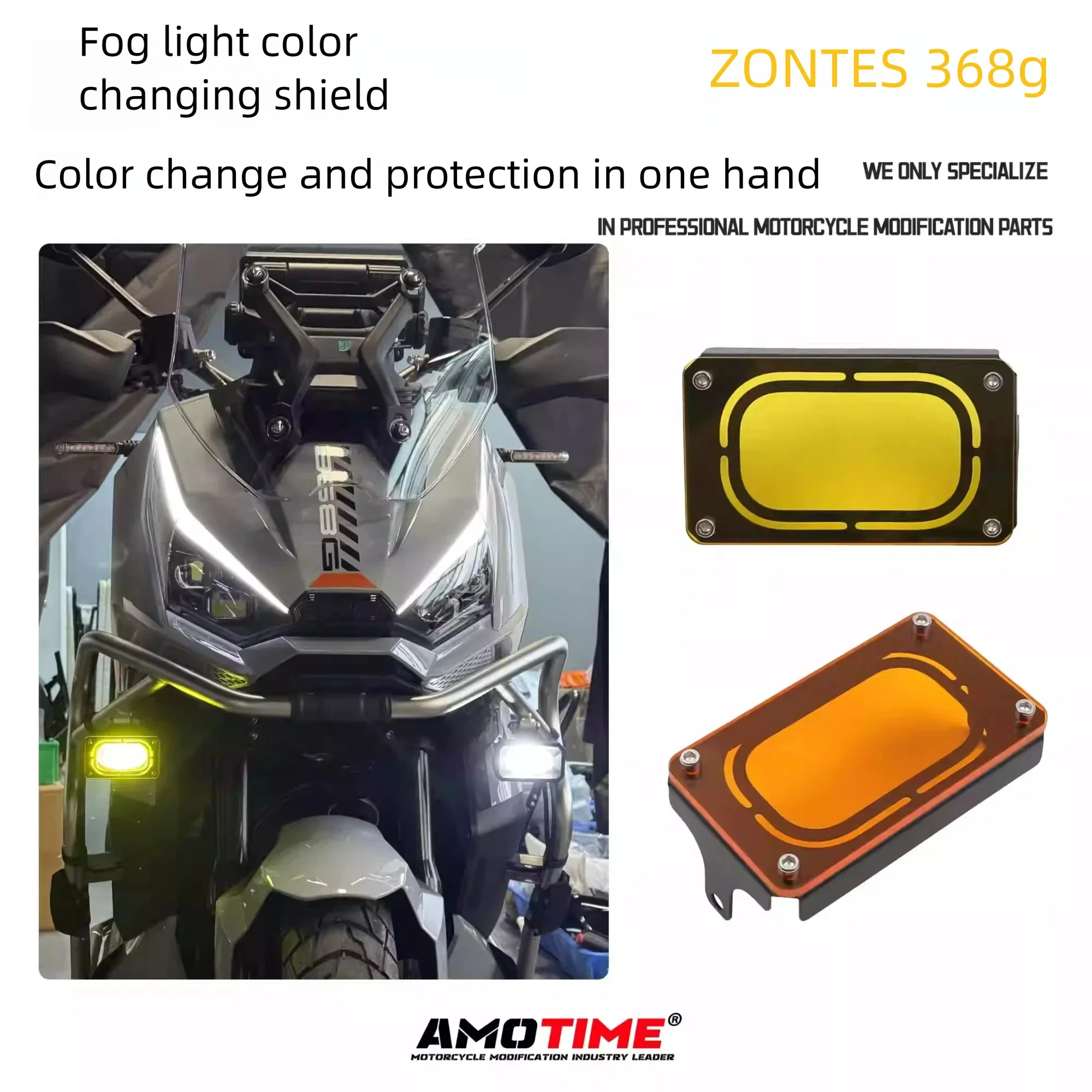 

FOR ZONTES 368G 368 G 368g Motorcycle Turn Signal Light Spotlight Guard Auxiliary Light Cover LED Light Protection Shield Shell