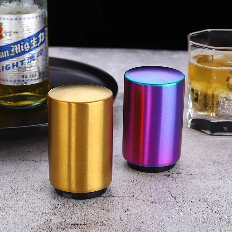 فتاحة زجاجات بيرة مغناطيسية آلية ، فولاذ مقاوم للصدأ ، زجاجات مشروبات ، فتاحة نبيذ ، فتاحة برطمان ، أدوات بار ، أداة مطبخ