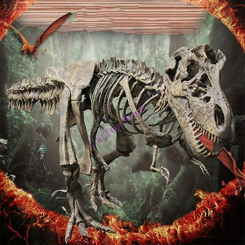 634f 27 Dinosaur Skeleton Figurine Building Toy para niños coleccionistas pasatiempos