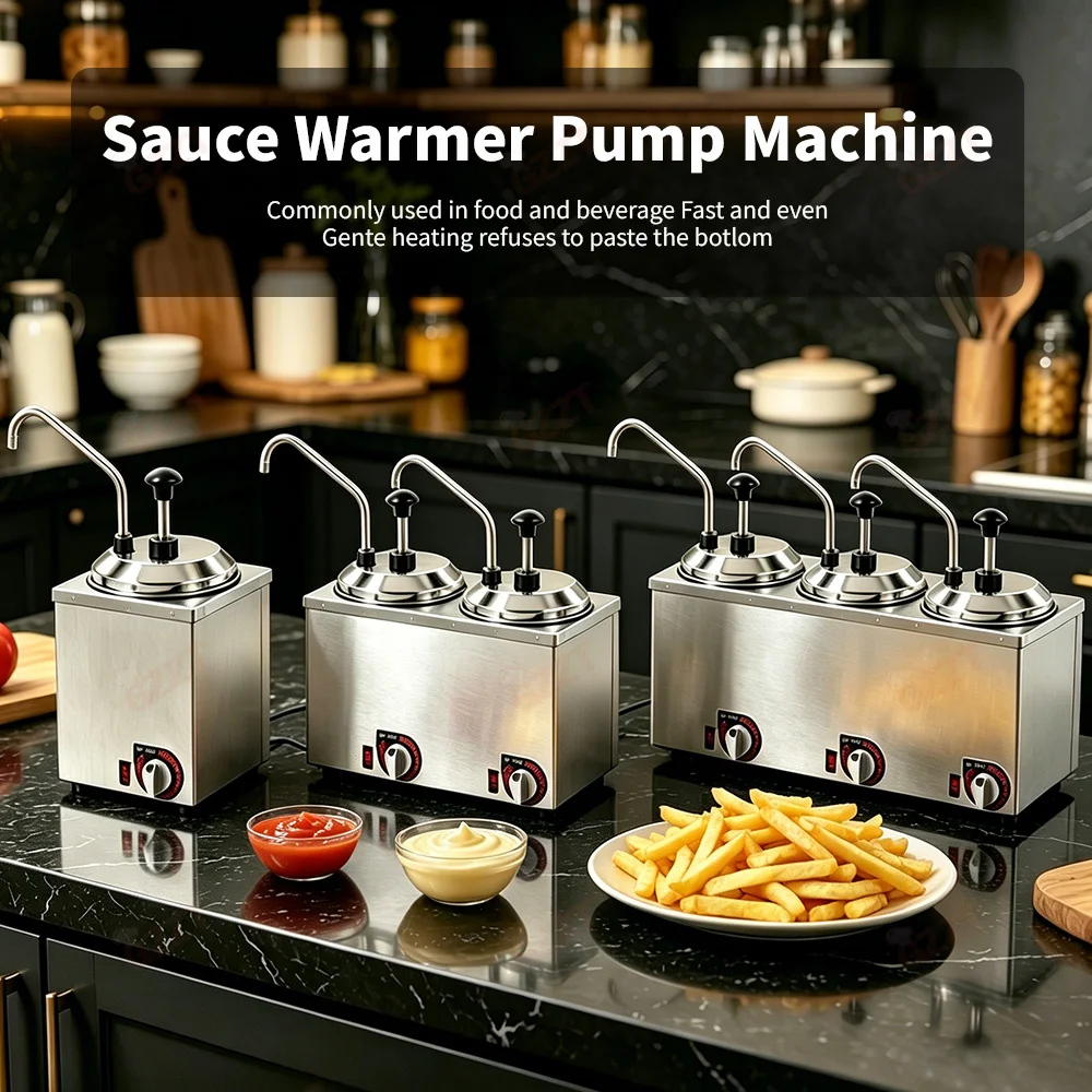 1. 2.5L Cheese Melter Dispenser For Restaurant Buffet Hotel For Chocolate Cheese Jams Sauce Heating Processing
