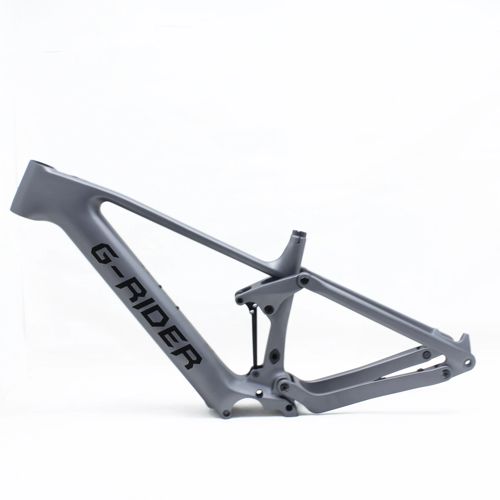 E Bike Frame Full Suspension Carbon Electric Mtb Frames for Central Bafang M820 Motor 250w E-Bike Frameset