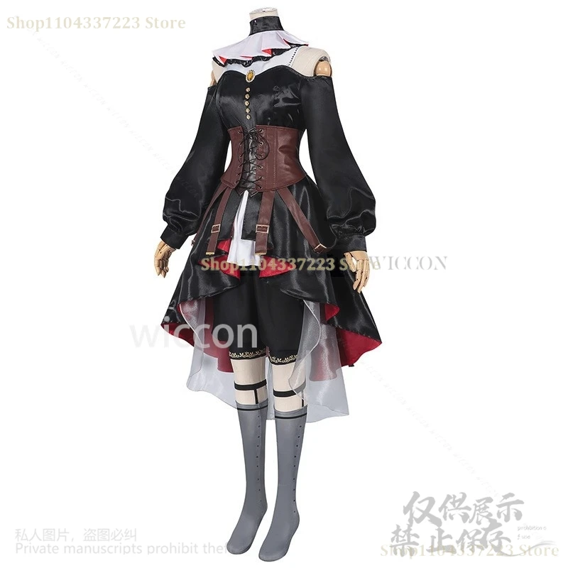 Anime Game BanG Dream! Cosplay Misumi Uika Costume Lolita Dress Wigs For Girls Woman It's MyGO!!!!! Gothic Style Cos Customized