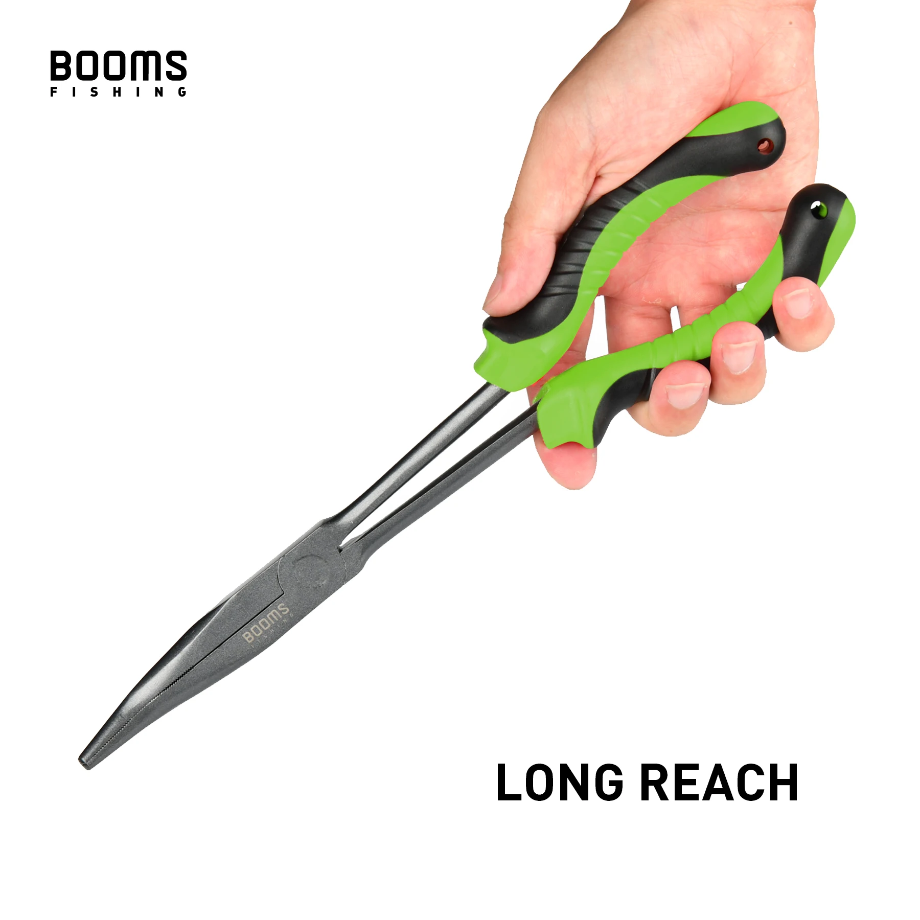 Booms Fishing F05 Angelzange, 28 cm langer Nasenhakenentferner mit Anti-Verlust-Hängeband, Kohlenstoffstahl, Salzwasser-Tackle-Werkzeug – Detail 2