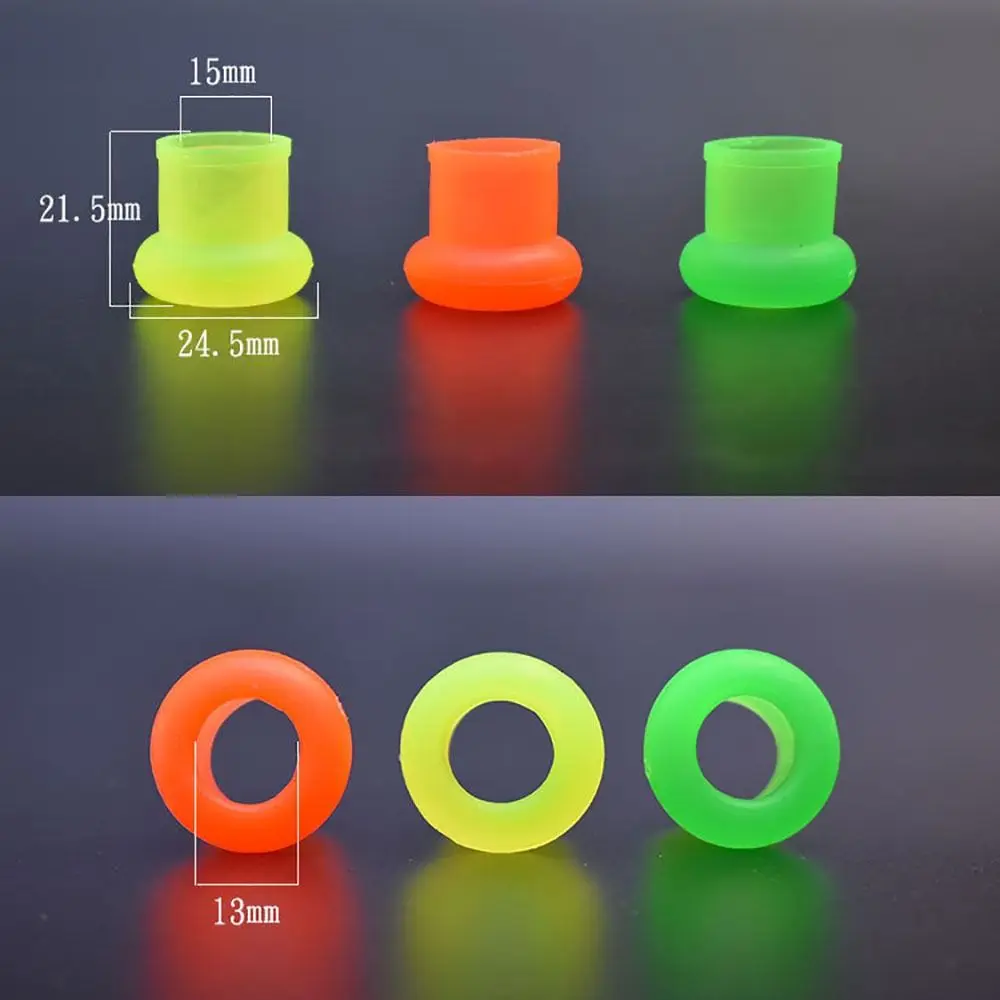 10Pcs Fishing Gear Fishing Rod Fixed Ring Silicone Tackle Accessories Fishing Rod Retaining Ring Rod Bottom Protector