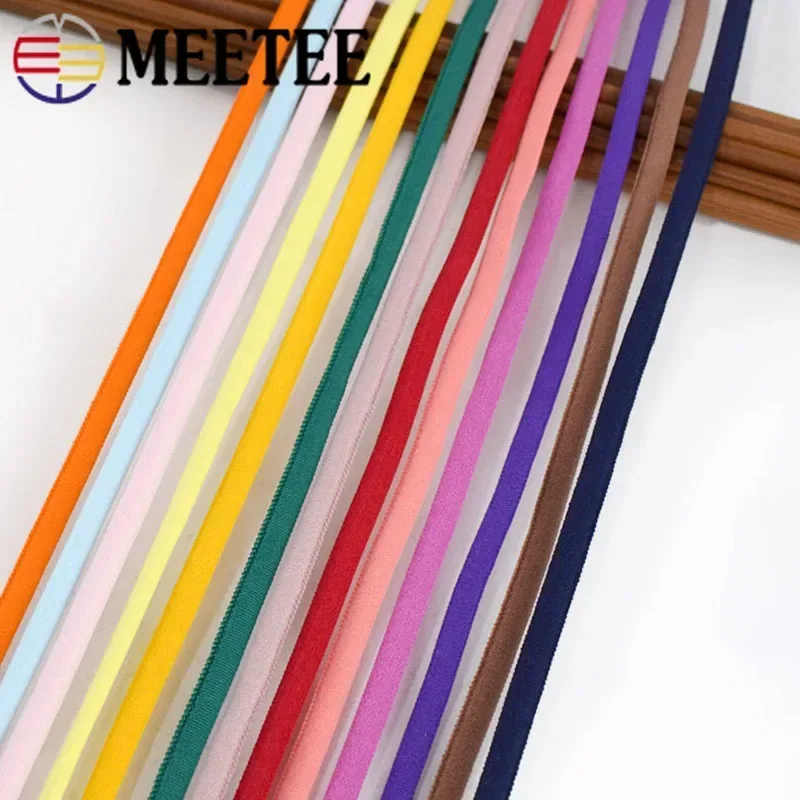 

20/40M 3/5mm Polyamide Rope Oil Core Elastic Band Lace Ribbon Hair Ring Ear Strap Elastics Cord Decorstion Rubber Tape Accessory