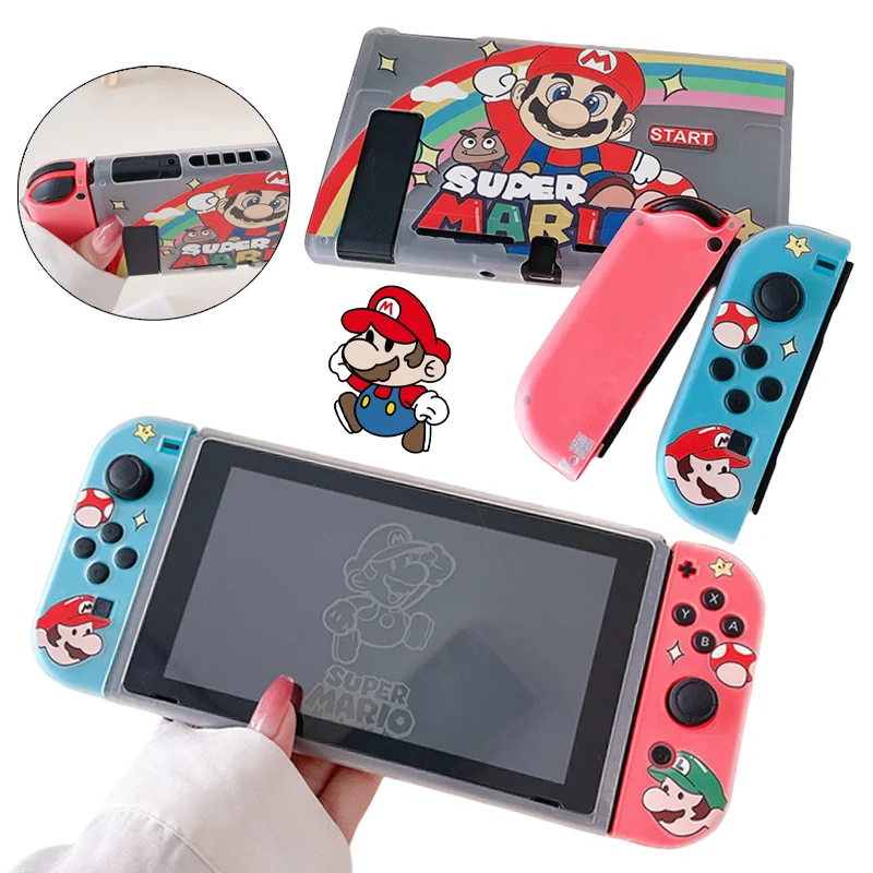 Super Mario Bros TPU Protective Case for Nintendo Switch NS OLED Game Controller Shell Protective Case Cartoon Game Accessories