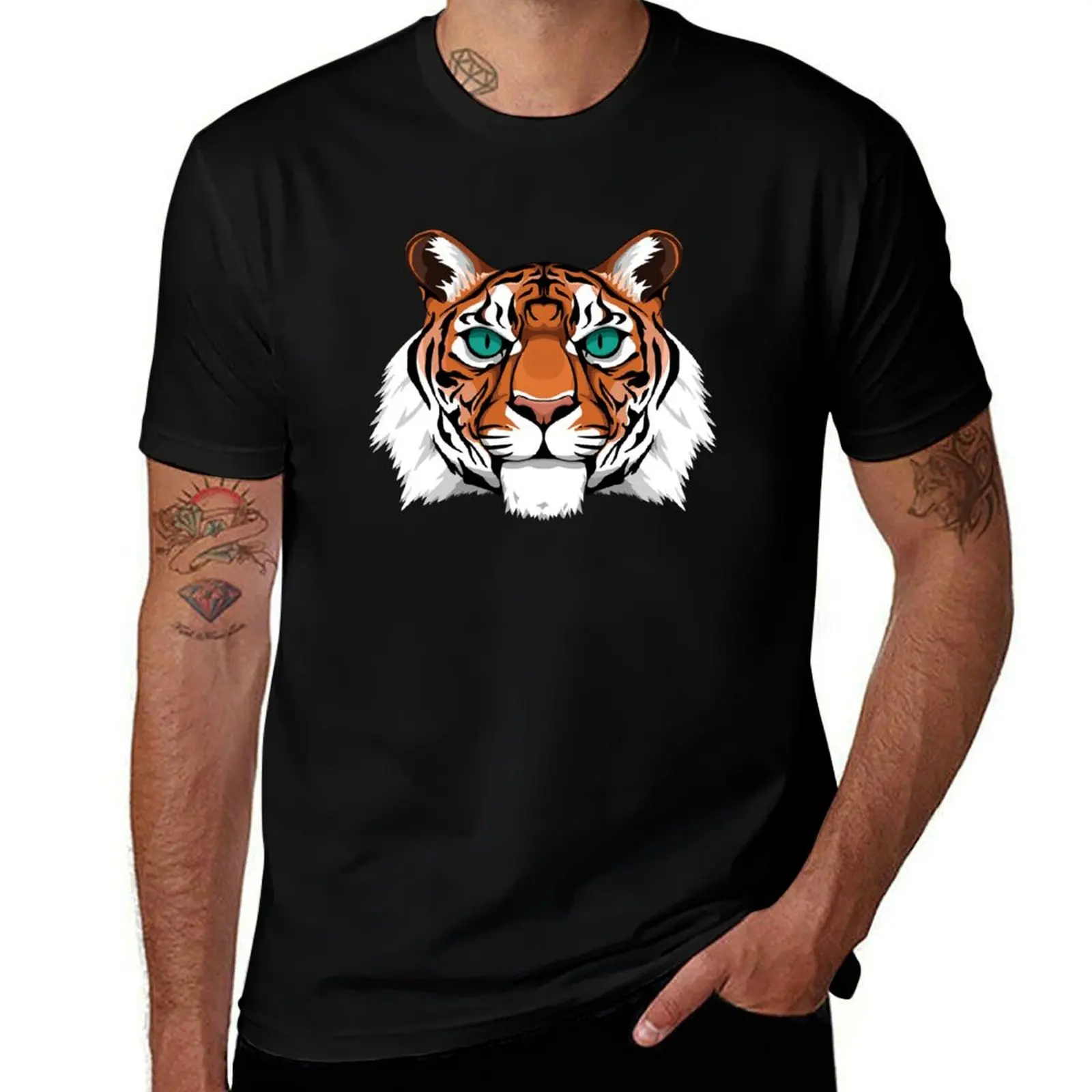 

man shirts graphic T-Shirt anime tees designer Color for t Tiger man Face man for Full t shirts t shirt
