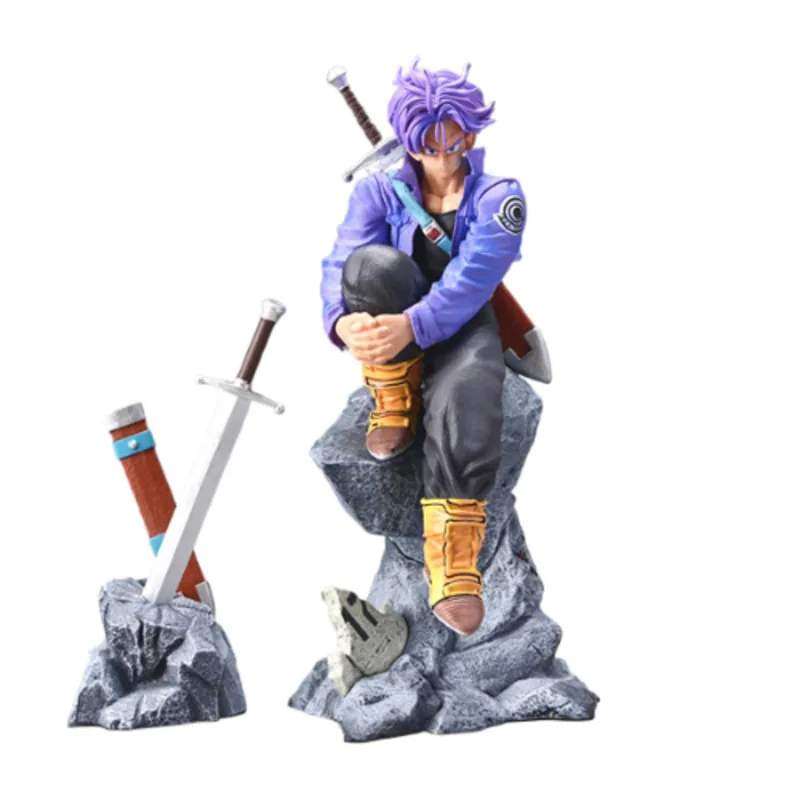 Figura de Dragon Ball Super Saiyan Z Warrior Trunks con espada: The Last Warrior Scene Figures