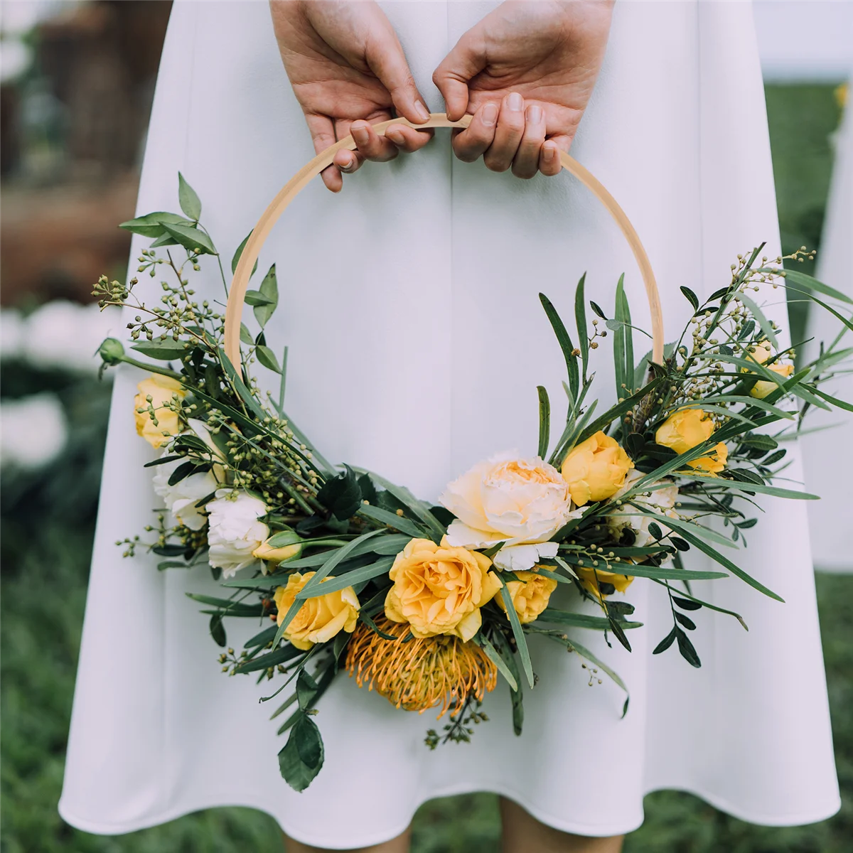 

A06RP Bamboo Floral Hoop Wreath Macrame Craft Dream Catcher Hoops Rings for DIY Wedding Wreath Decor,Macrame Dream Catcher