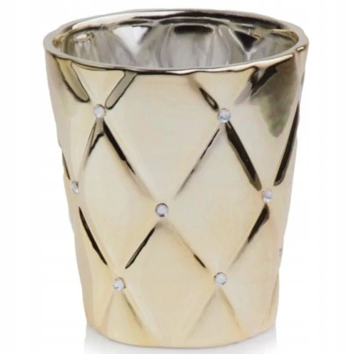 Aardewerk Glamour Plot Goud met Zirkonia 15 cm