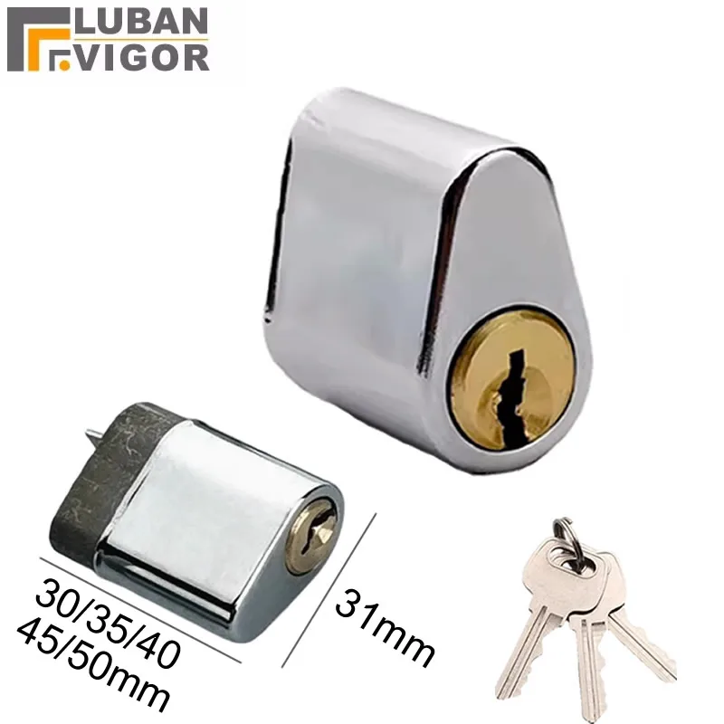 

Aisle escape Lock Cylinders Brass Fireproof door lock core Height 31mm Length 30 35 40 45 50mm for pipeline Property management