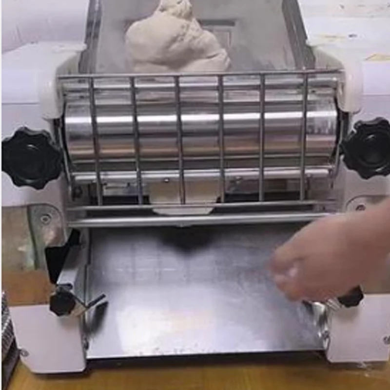 Noodle Press Machine Electric Dough Roller Stainless Steel Desktop Pasta Commercial Kneading Dumpling Make