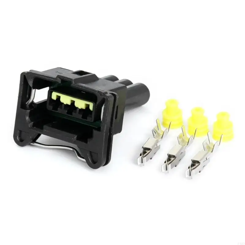  3 Pin Wiring Plug Set with Rubber Grommets for Vehicle Service Use