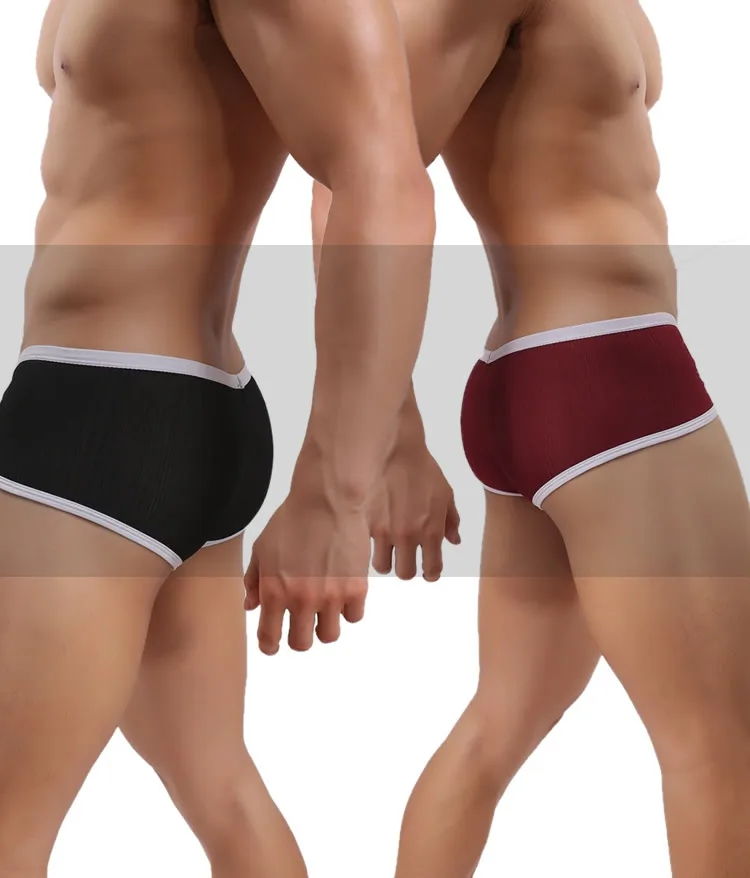 Modal Underwear Men Sexy Low Rise Briefs Soft Mini Boxer Trunks Fashion Underpants Male Elastic Boxer Shorts Traceless Panties