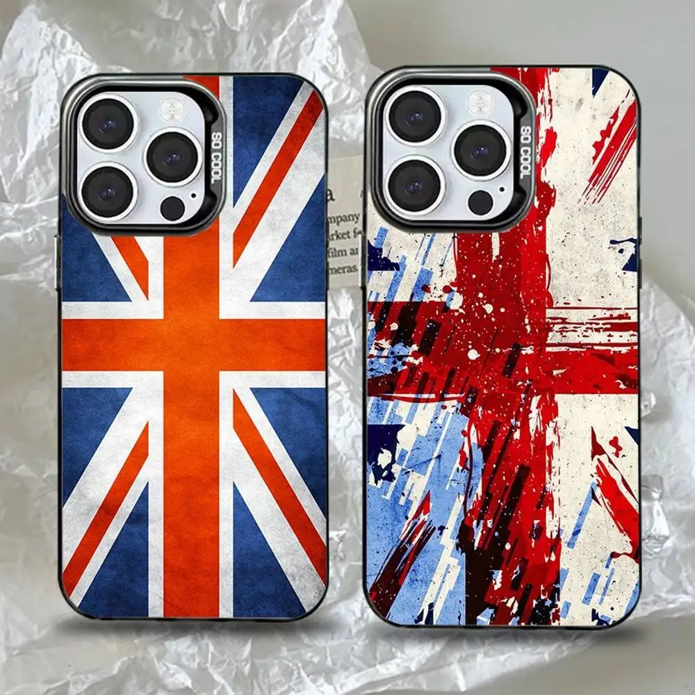 

Union Jack British UK Flag Phone Case For iPhone 16,15,14,13,12,11,Pro,Max,Plus,Mini,XS,SE Anti Fall Black Matte Hard Bumper