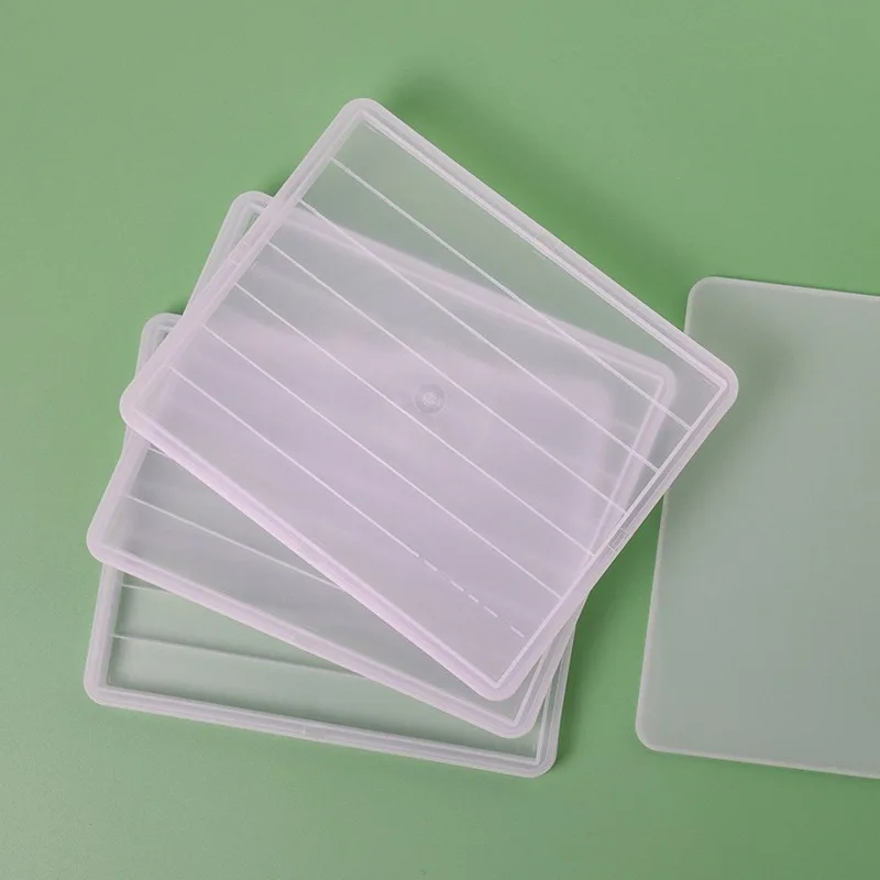 Triple layered storage box made of PP material, white transparent and compatible with MOA dustproof plastic box