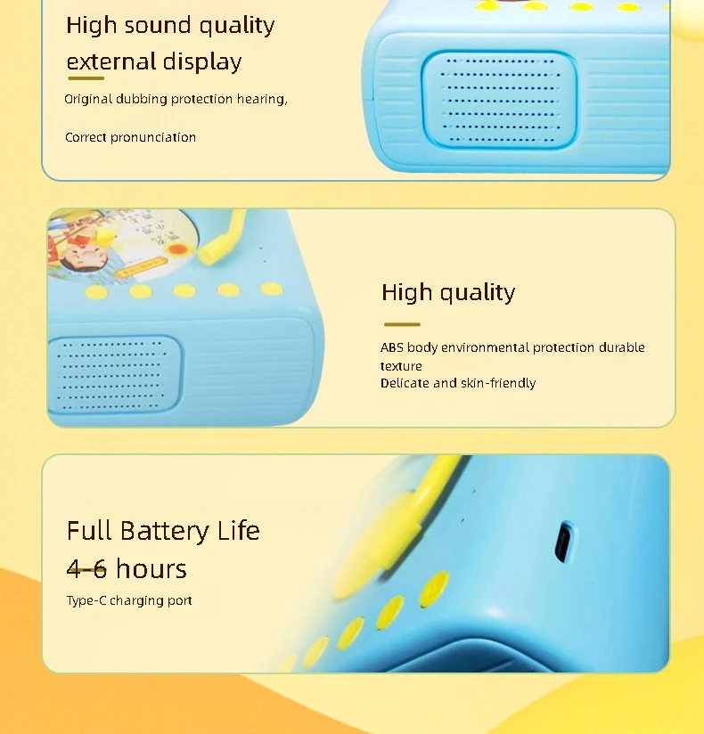 الأطفال في مرحلة الطفولة المبكرة الفونوغراف آلة تعلم اللغة للأطفال هدية عيد ميلاد الأطفال موسيقى نوم الطفل #2