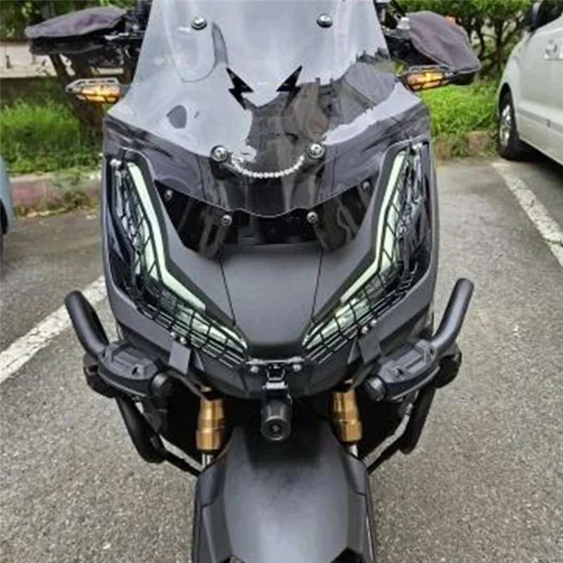 

Motorcycle Front Headlight Grille Lamp Guard Cover Net Protector For HONDA ADV350 ADV 350 ADV-350 2022-2024